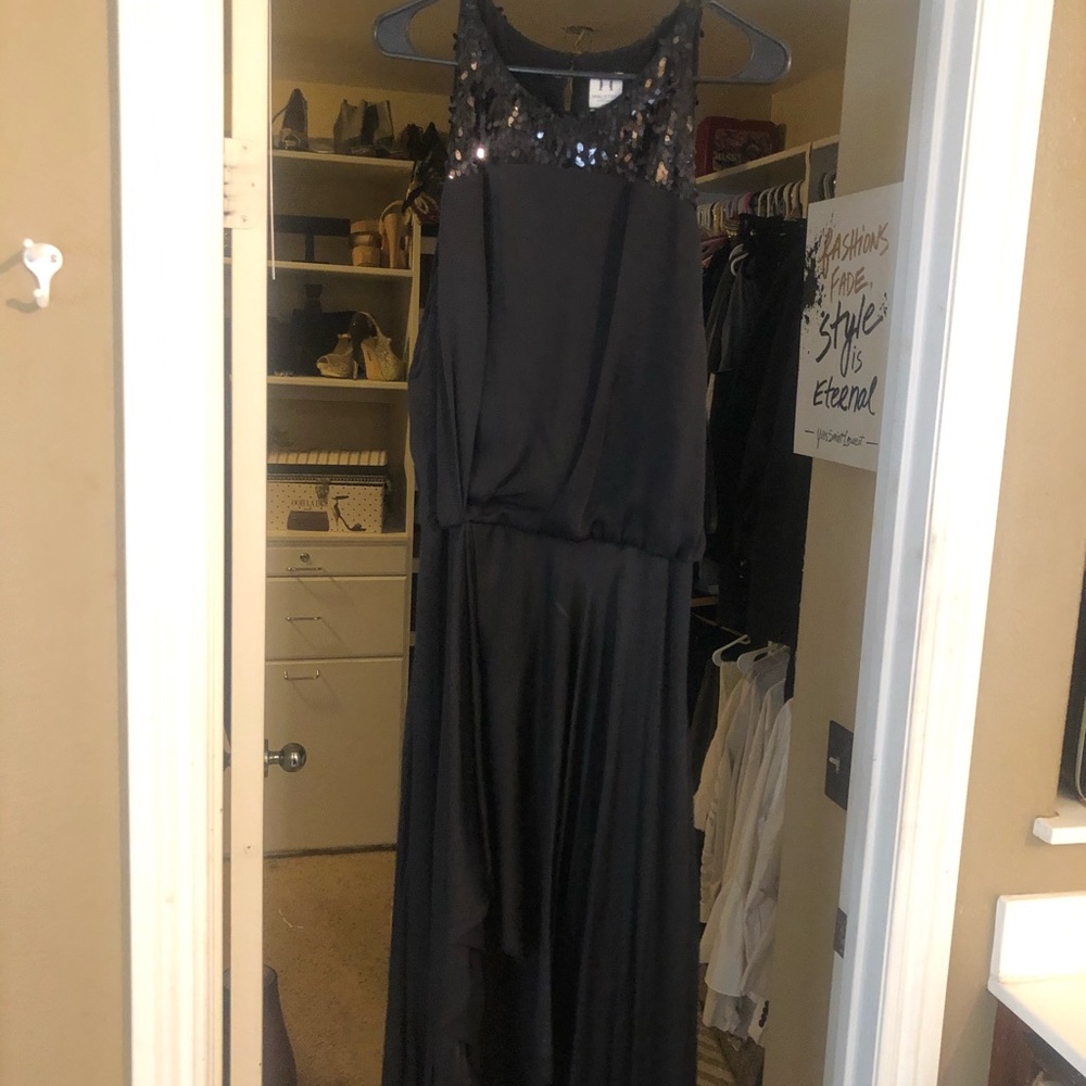Black Halston heritage gown